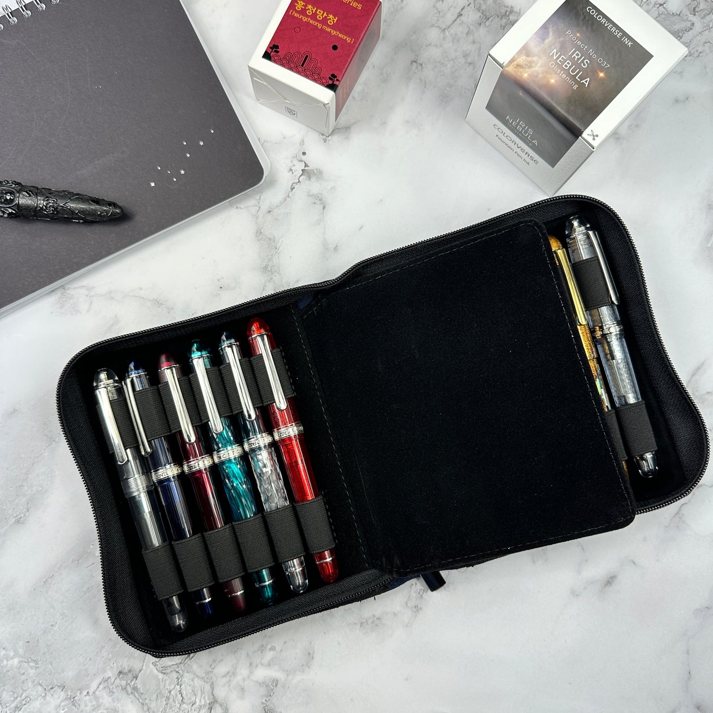 Denim 12 Pen Zipper Case - Girologio