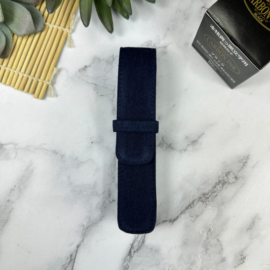Denim Single Pen Flap Case - Girologio