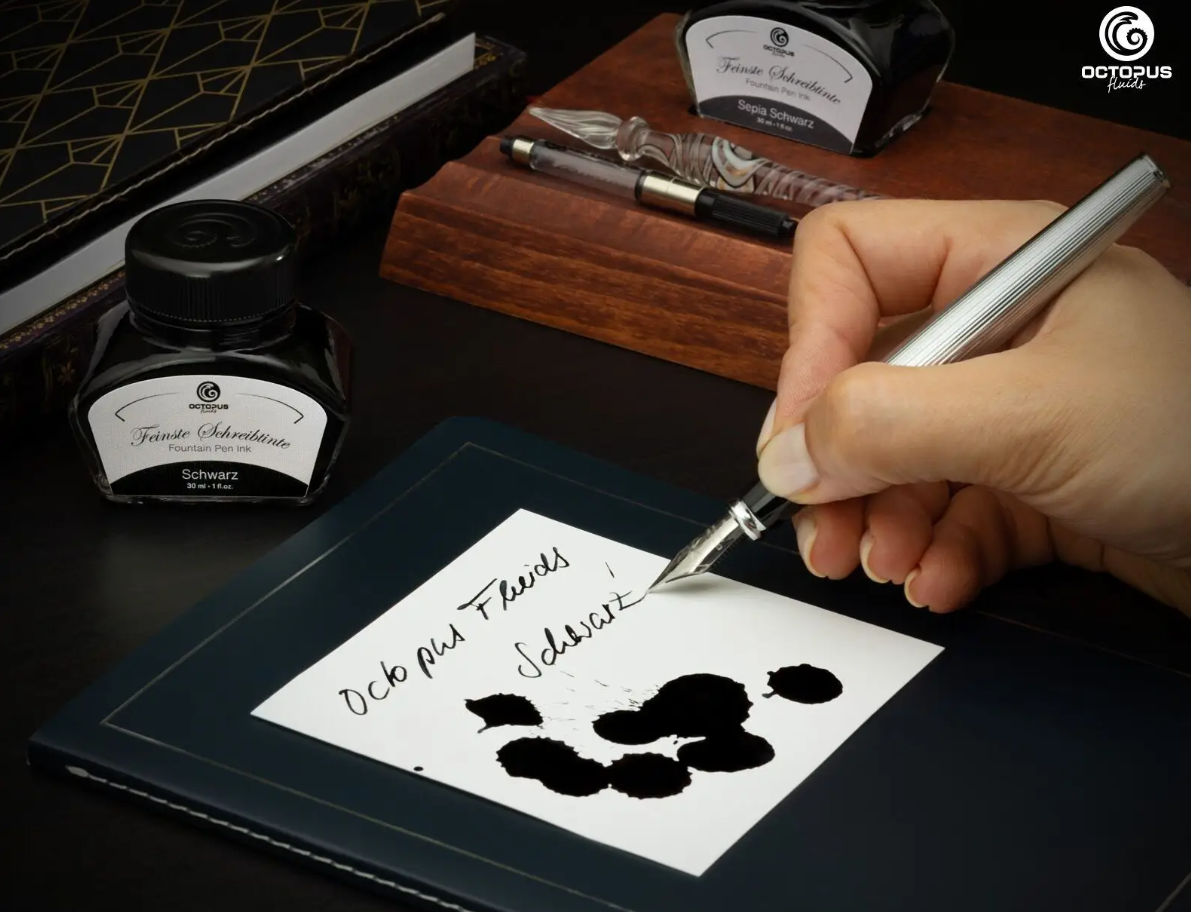 Octopus Fluids Fountain Pen Writing Inks 30ml or 3ml Sample