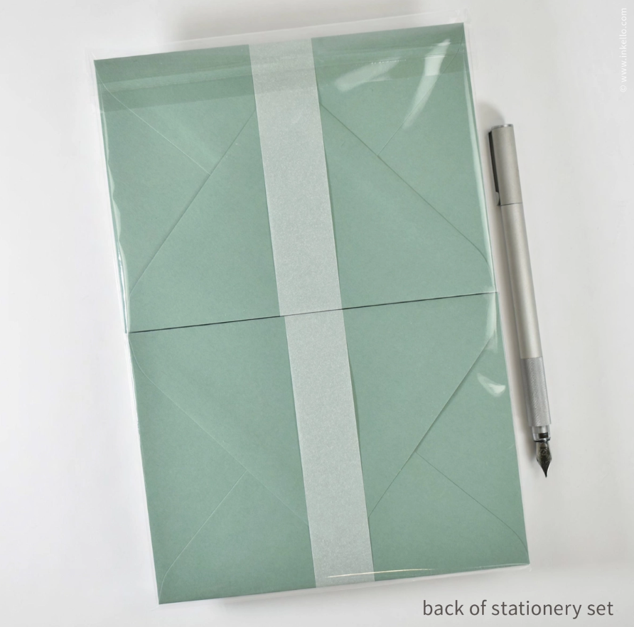Stationery Set - Green Sprouts - Inkello Letterpress