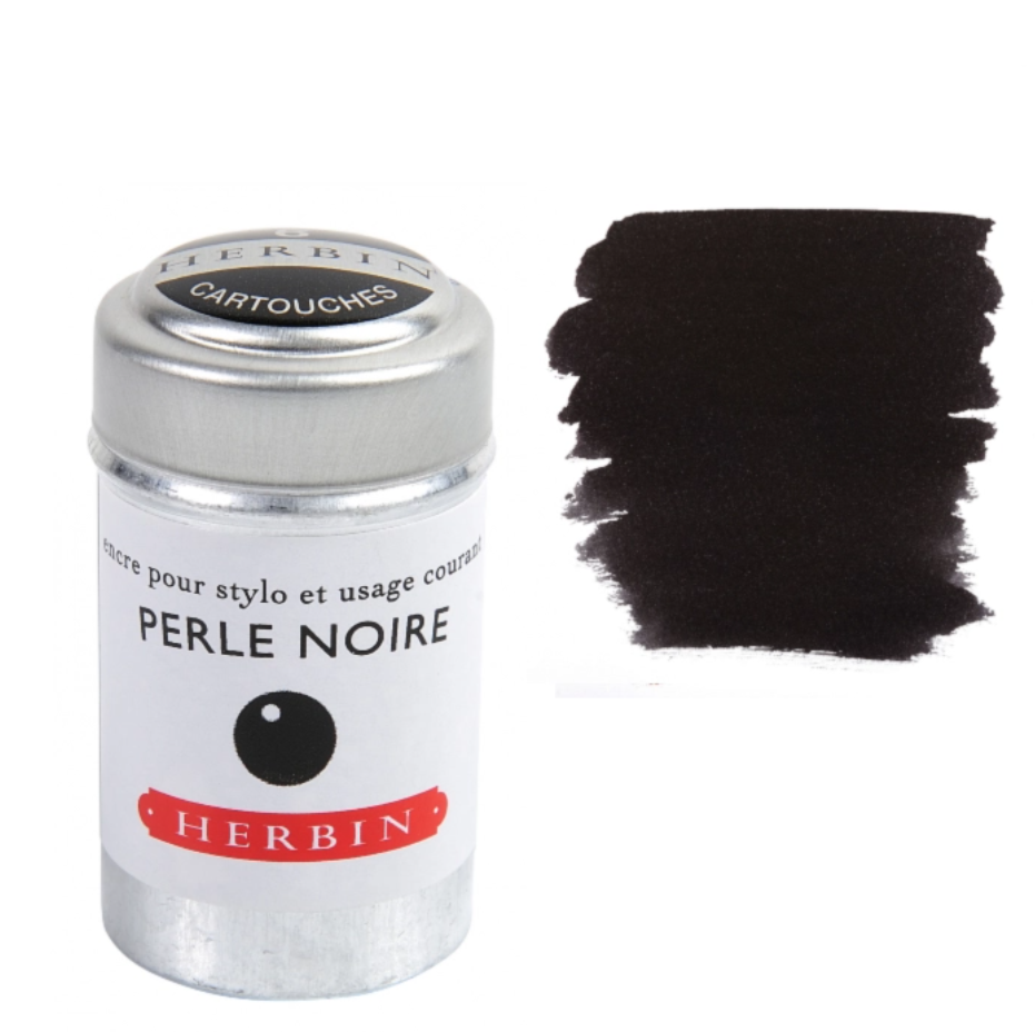 Herbin Fountain Pen Ink Cartridge Tin of 6