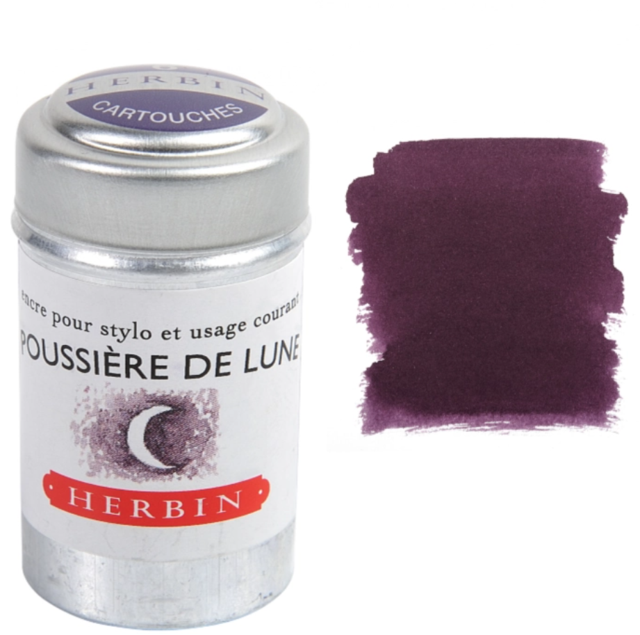 Herbin Fountain Pen Ink Cartridge Tin of 6