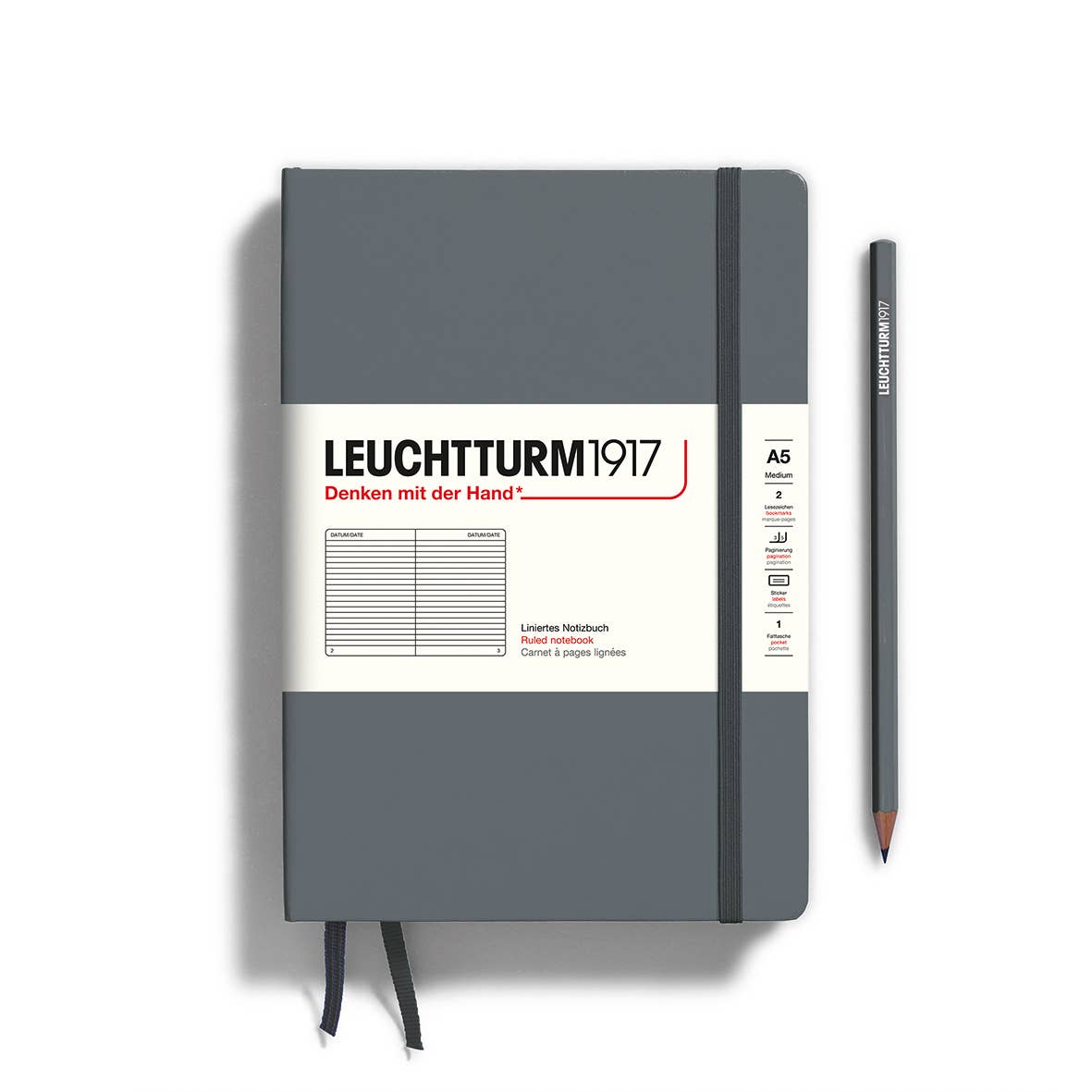 Leuchtturm1917 Hardcover Notebook A5 - 10 Colors - Lined or Blank