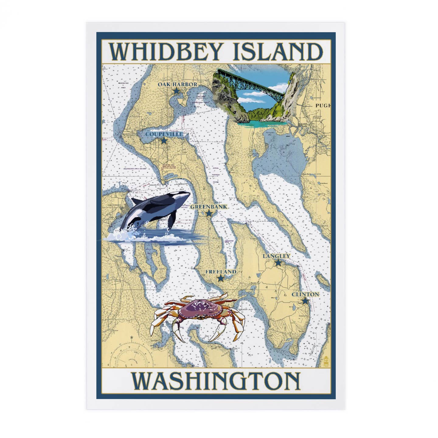 Whidbey Postcards - 7 Designs - Lantern Press