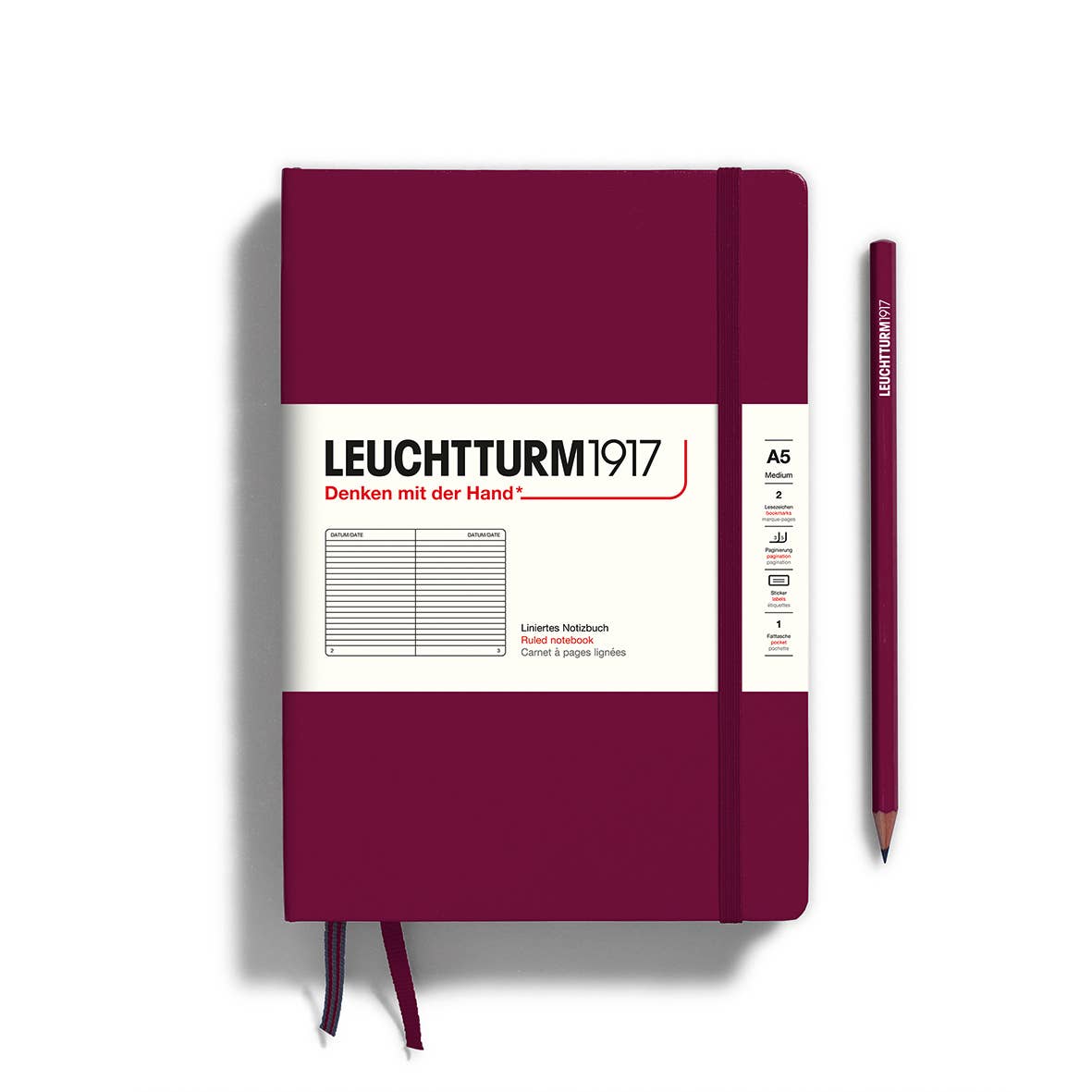 Leuchtturm1917 Hardcover Notebook A5 - 10 Colors - Lined or Blank