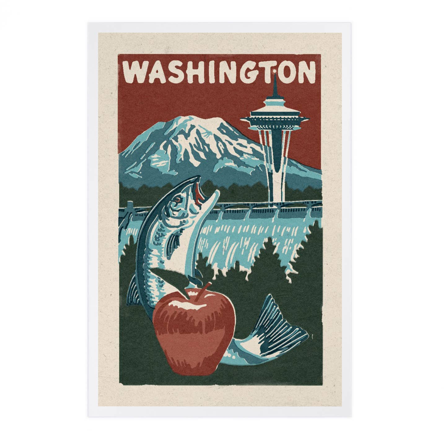 Washington Postcards - 4 Designs - Lantern Press
