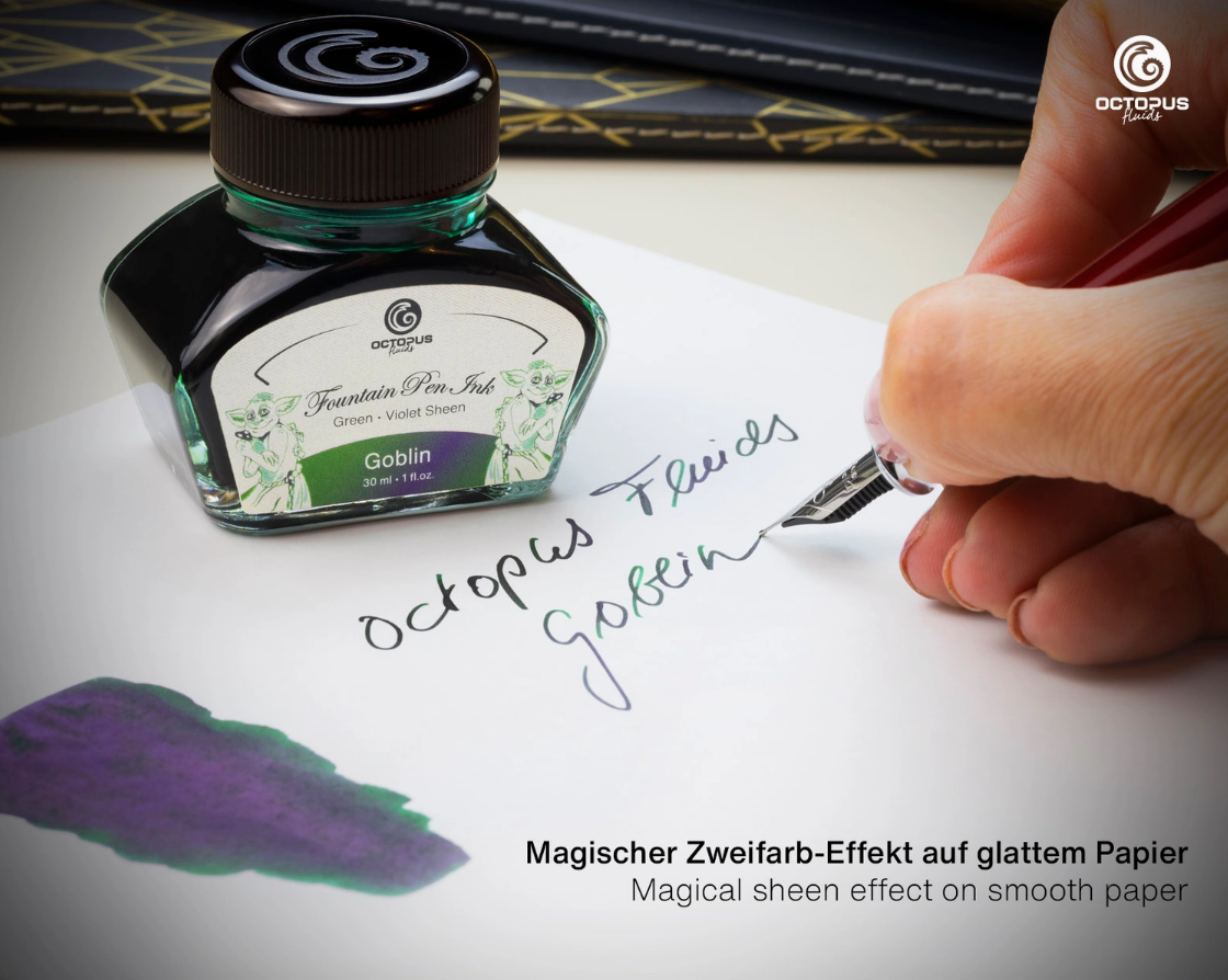 Octopus Fluids Sheening Series Writing Inks 30ml or 3ml sample