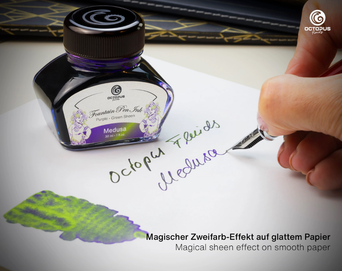 Octopus Fluids Sheening Series Writing Inks 30ml or 3ml sample