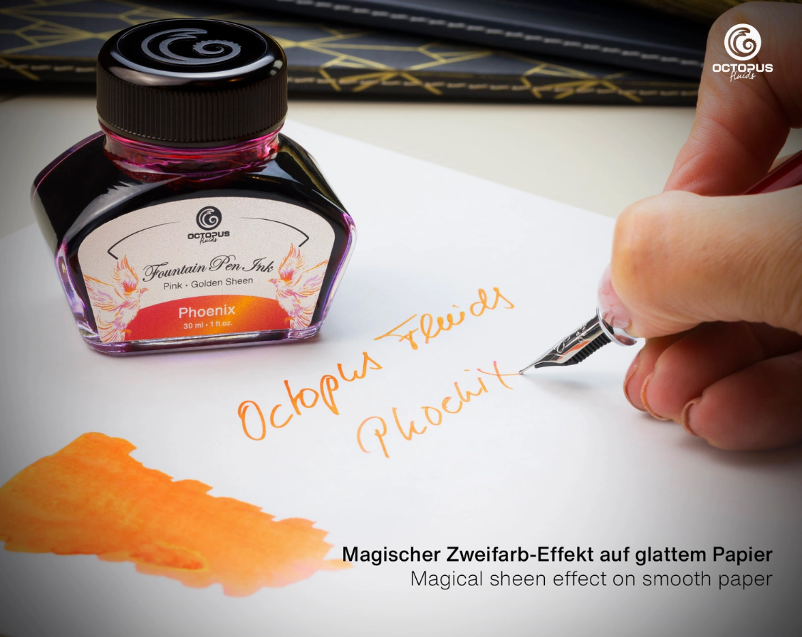 Octopus Fluids Sheening Series Writing Inks 30ml or 3ml sample