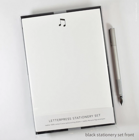 Stationery Set - Music Note - Inkello Letterpress