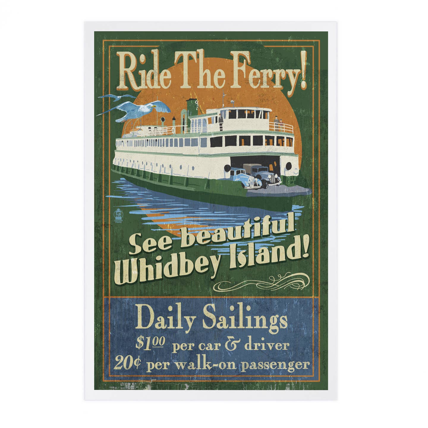 Whidbey Postcards - 7 Designs - Lantern Press