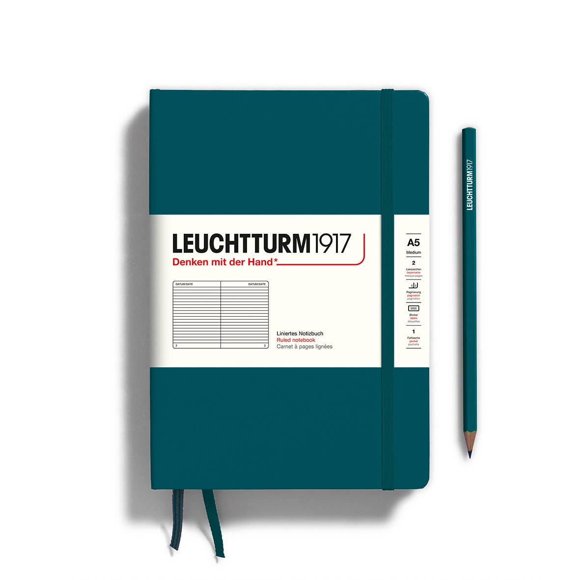 Leuchtturm1917 Hardcover Notebook A5 - 10 Colors - Lined or Blank